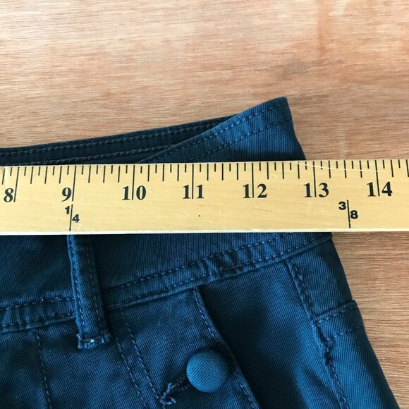 DL1961 Hepburn Wide Leg Pants Women 26 Blue High Rise Button Accent Stretch - Picture 11 of 16